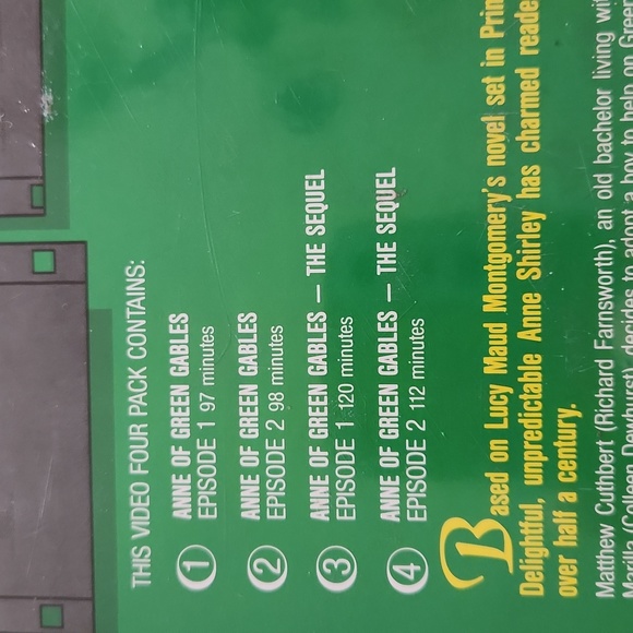 Anne of Green Gables Rare Collection VHS Nova Home Videos The Sequel included - Picture 6 of 11